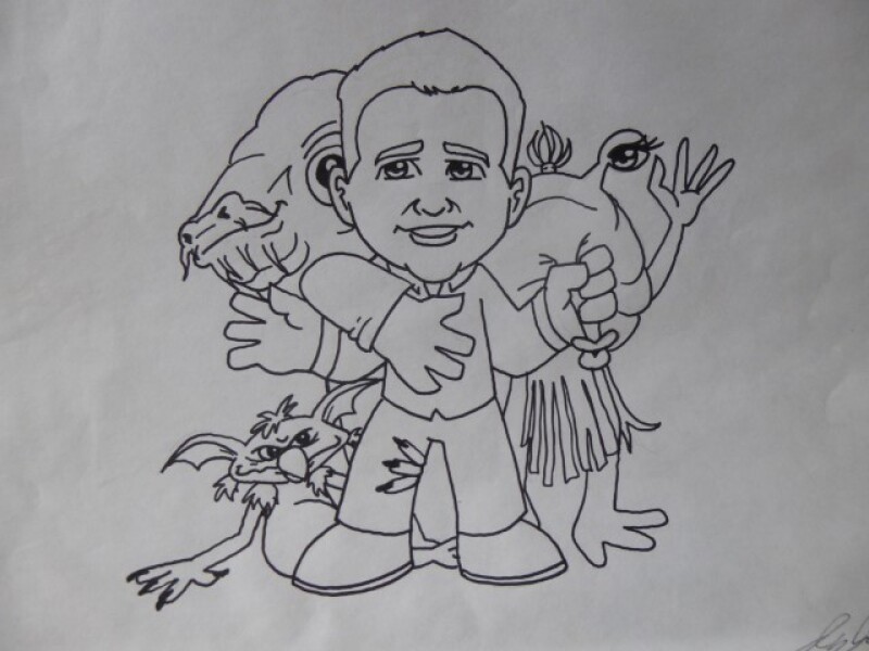 This picture missing The gangs all here, all three of my characters together